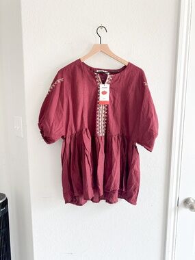 NWT Khaadi Embroidered Peplum Tunic size M / UK 14 / US 10